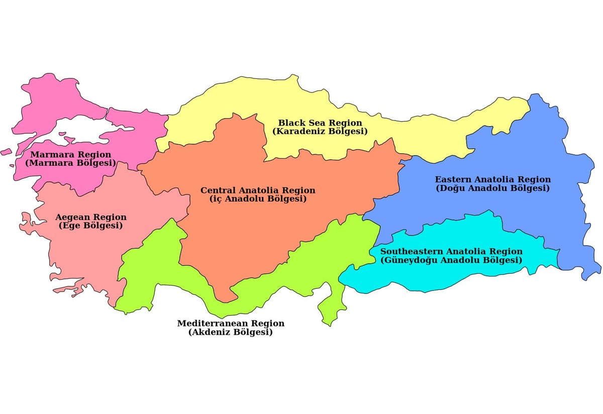 карта Турции