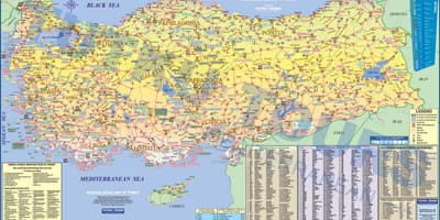 Археологические раскопки в Турции на карте