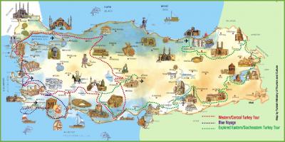 Турция карта курортов